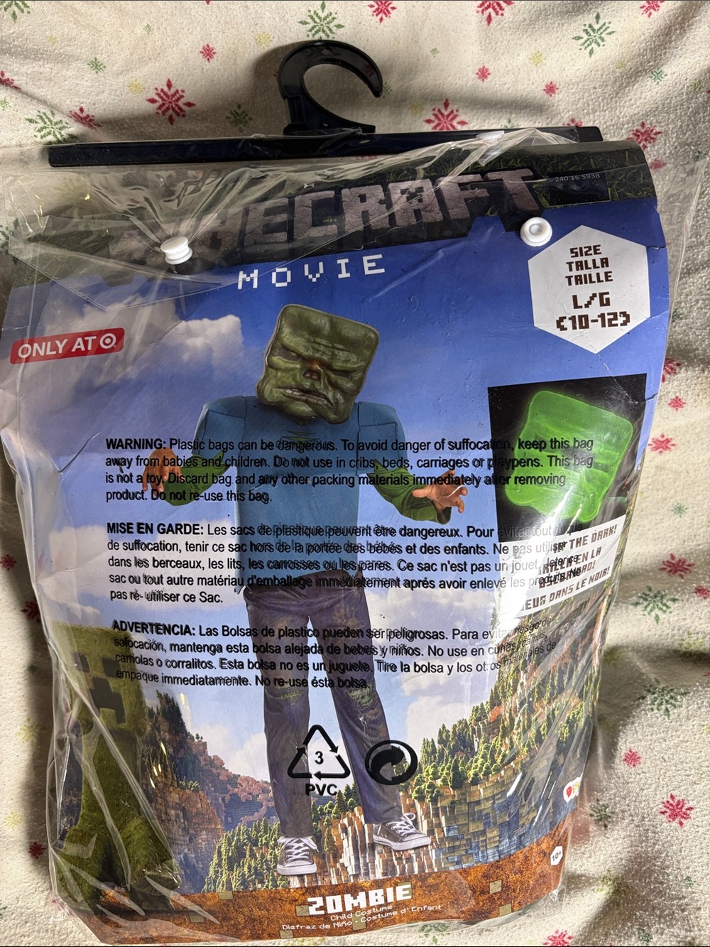 Minecraft Zombie Costume L (10-12) new